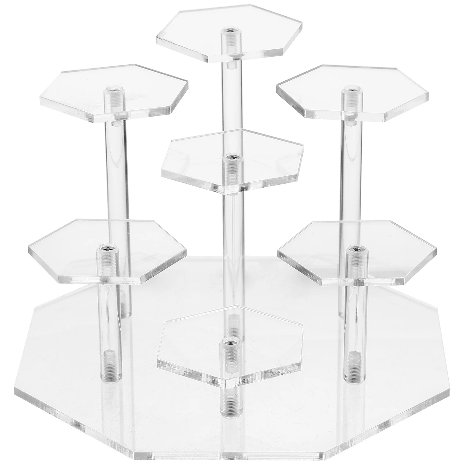 

Multi-Layer Hand-Held Display Rack Collections Stand Figurine Jewellery Holder Acrylic Cupcake Stands Paper Figures Showcase