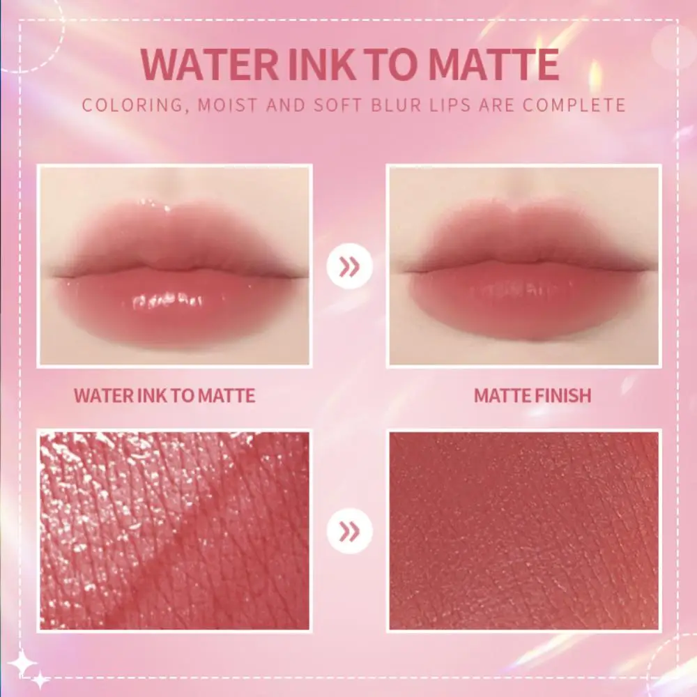 

Water Ink To Matte Lip Glaze Mist Lip Gloss Velvet Matte Natural Whitening Makeup Does Not Fade No-stick Cup Lipstick Lip Gloss