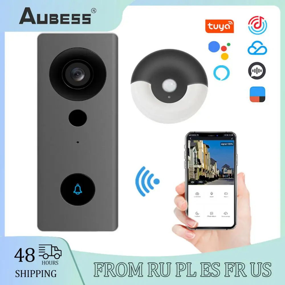 

Tuya Smart Life Video Doorbell 1080P Camera WiFi Video Intercom Door Bell Camera Two-Way Audio Alexa Echo Show Google Home