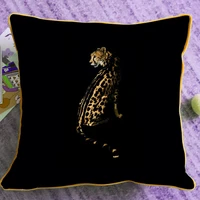 one piece leopard black print cushion cover decorative pillowcase high end royal high quality european photo binding