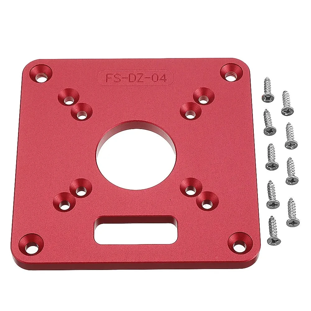 

Woodworking Router Table Insert Plate Aluminum Alloy Mounting Base Plate 120x120mm for MAKITA RT0700C WORX Aoben