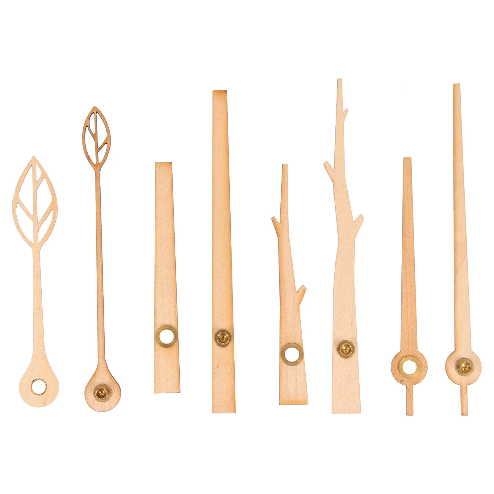 

4 Sets Clock Wooden Hands Digital Wall Clocks Elegant Pointers Decorative Replacements Number Supply DIY Parts Professional