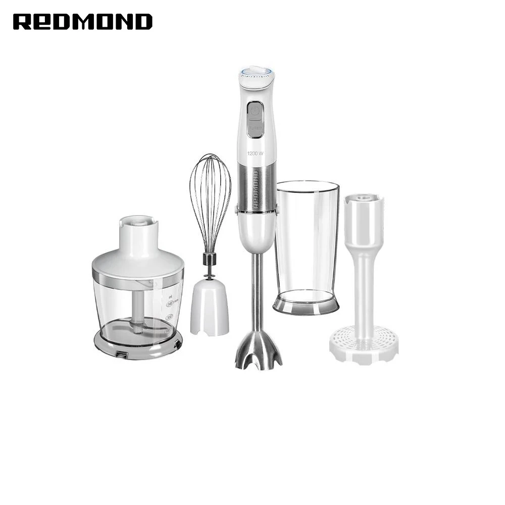 Блендер REDMOND RHB-2973 Белый для домашней кухни и бытовой техники для готовки и приготовления пищи, маленького оборудования на стол.