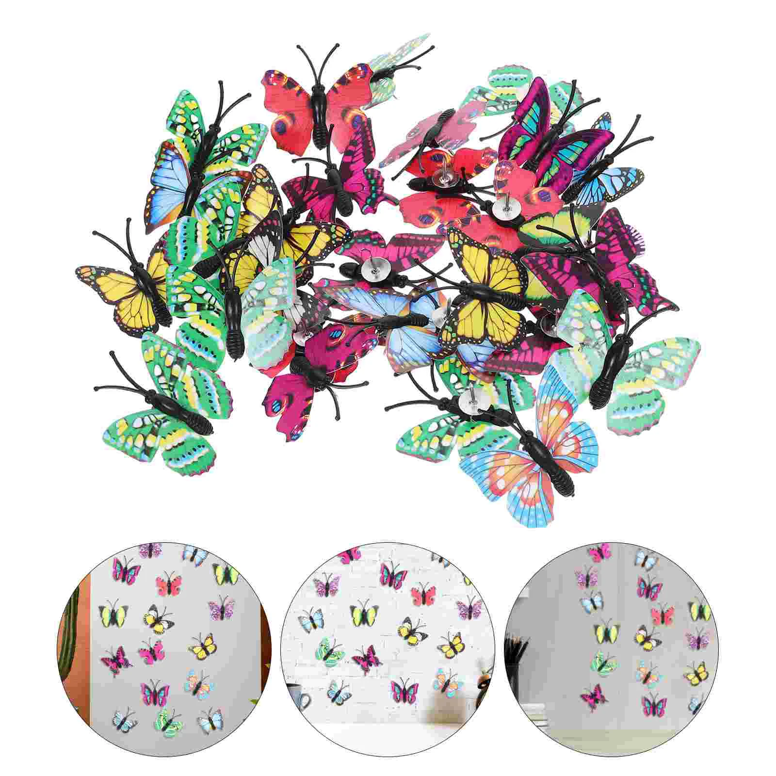 

30 Pcs Pushpin Tacks Decorate Daily Use Pushpins Plastic Metal Thumbtacks Decorative Butterfly