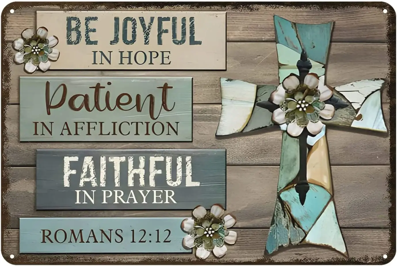 

_ Be Joy in Hope металлический жестяной знак, винтажный металлический жестяной знак, забавный жестяной знак 8x12 дюймов