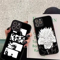 jujutsu kaisen phone case for iphone 13 12 11 mini pro xr xs max 7 8 plus x matte transparent back cover