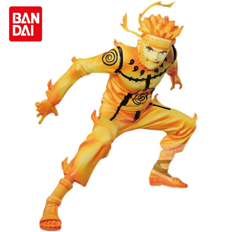 15cm Banpresto Original Vibration Stars Uzumaki Naruto Tailed Beast Chakra Anime Action Figure Collection Model Genuine Toys