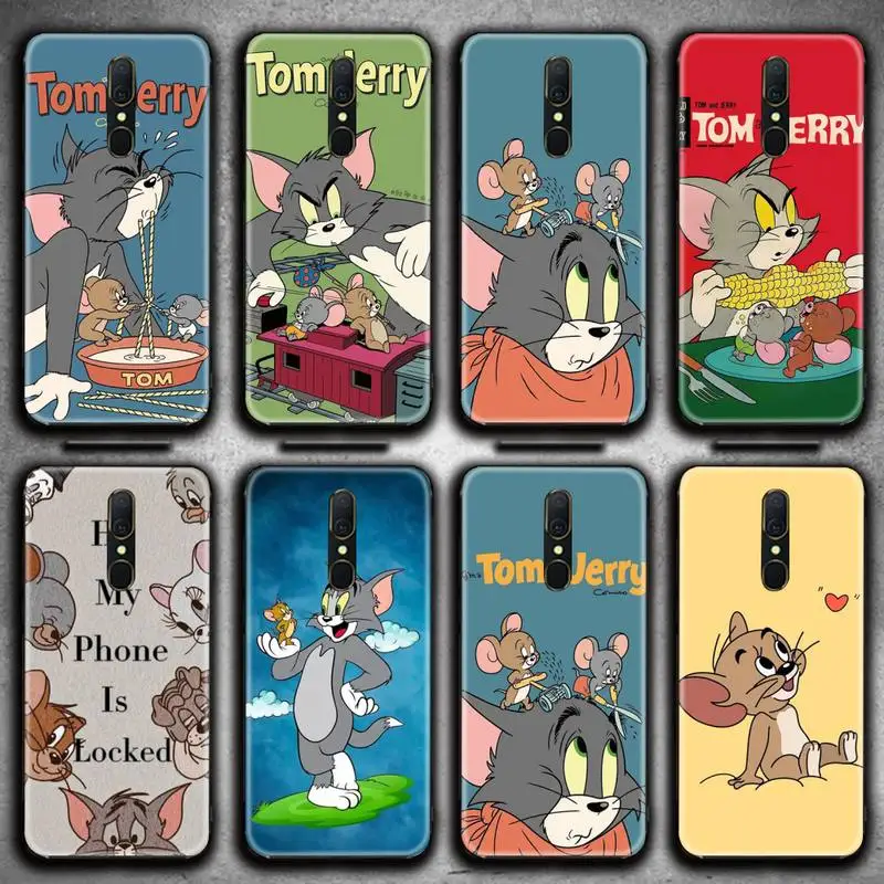

Cartoon Anime Tom and Jerry Phone Case For Oppo A5 A9 2020 Reno2 z Renoace 3pro A73S A71 F11
