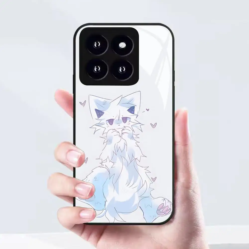 Фото Чехол для телефона Furry Cute Art Boykisser-r для Xiaomi 17 15 14 13 12 Mi 11 X T Ultra Pro Lite 5G, черный, стеклянный №3