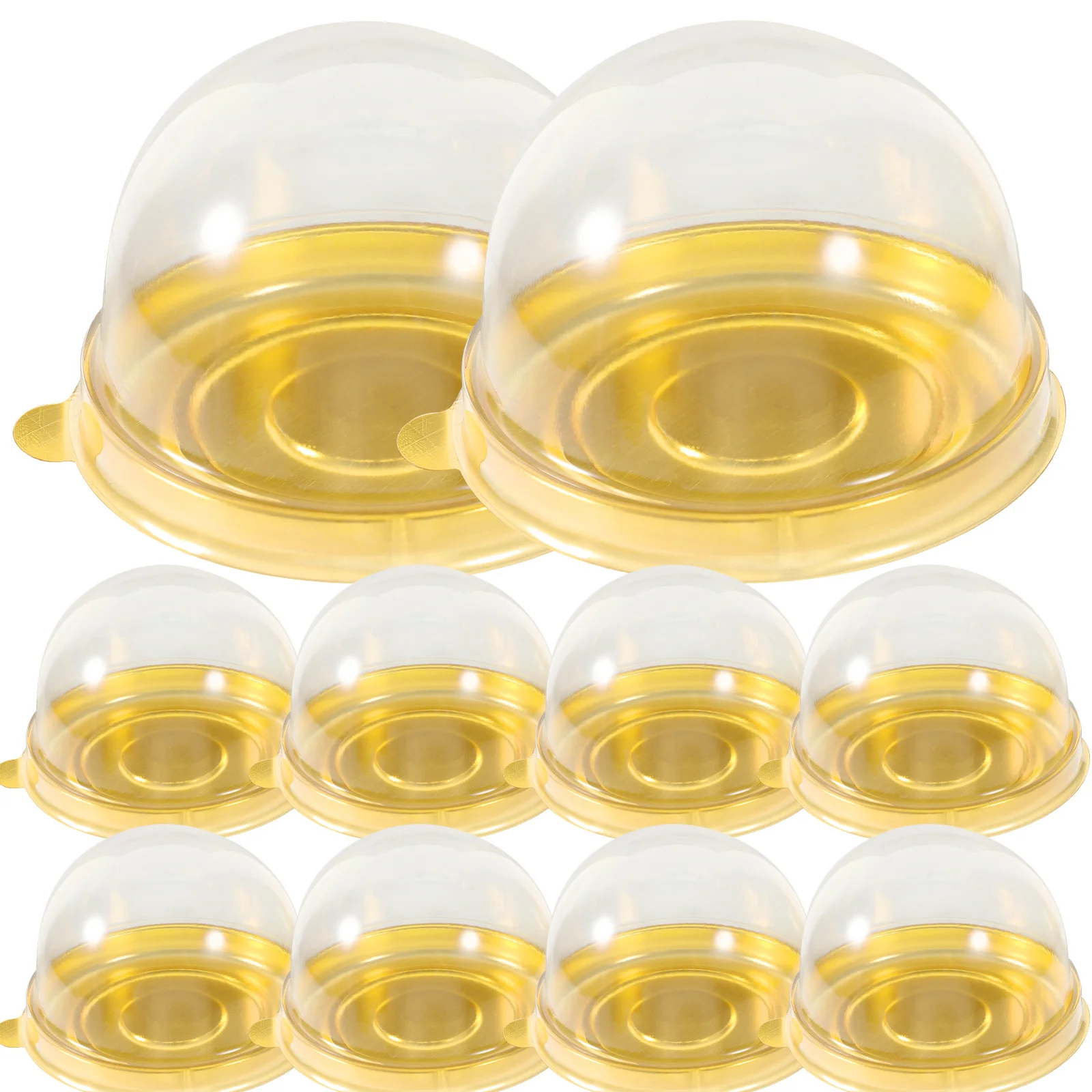 50 шт. круглая пластиковая пуховая коробка с яичным желтком контейнер купольные