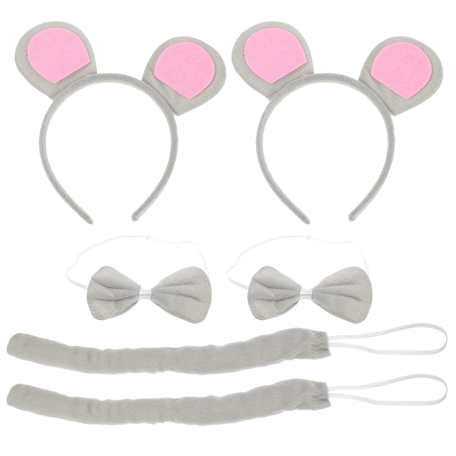 

Bunny Ears for Baby Tail Costume Kids Adorable Hair Clasps Set Ears Tail and Bow Tie Kids Cosplay Party Costume