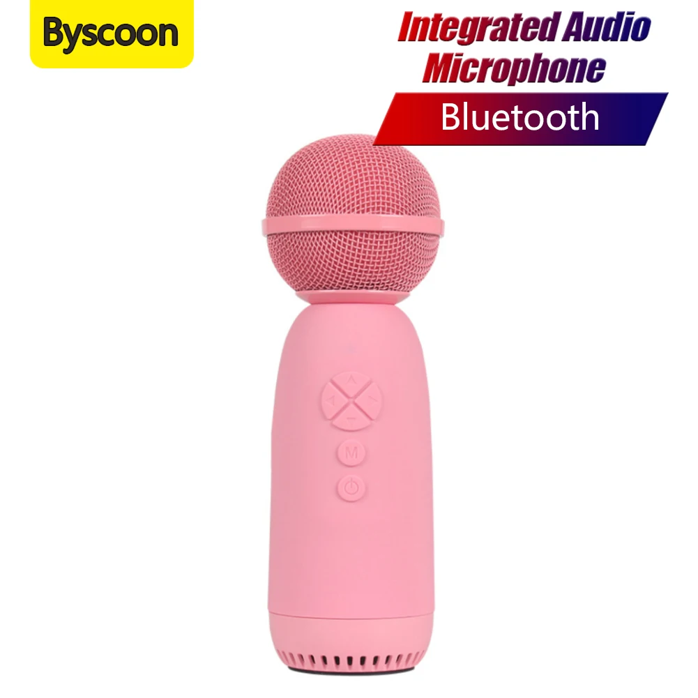 

Беспроводной микрофон Byscoon, портативный конденсаторный микрофон Bluetooth Type C AUX, для сотового телефона