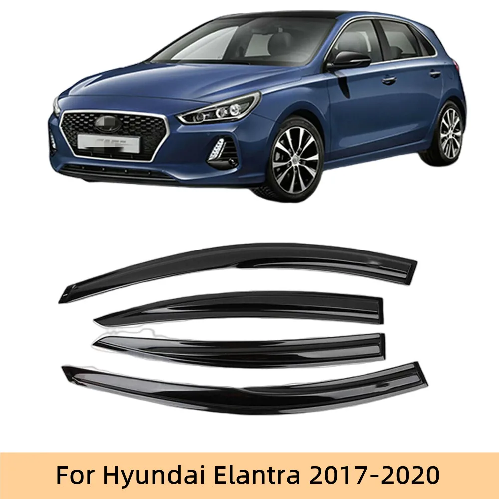 

Для Hyundai Elantra 2017 2018 2019 2020 оконный козырек ДЕФЛЕКТОР дождь солнцезащитный козырек отделка тент навес аксессуары для стайлинга автомобиля