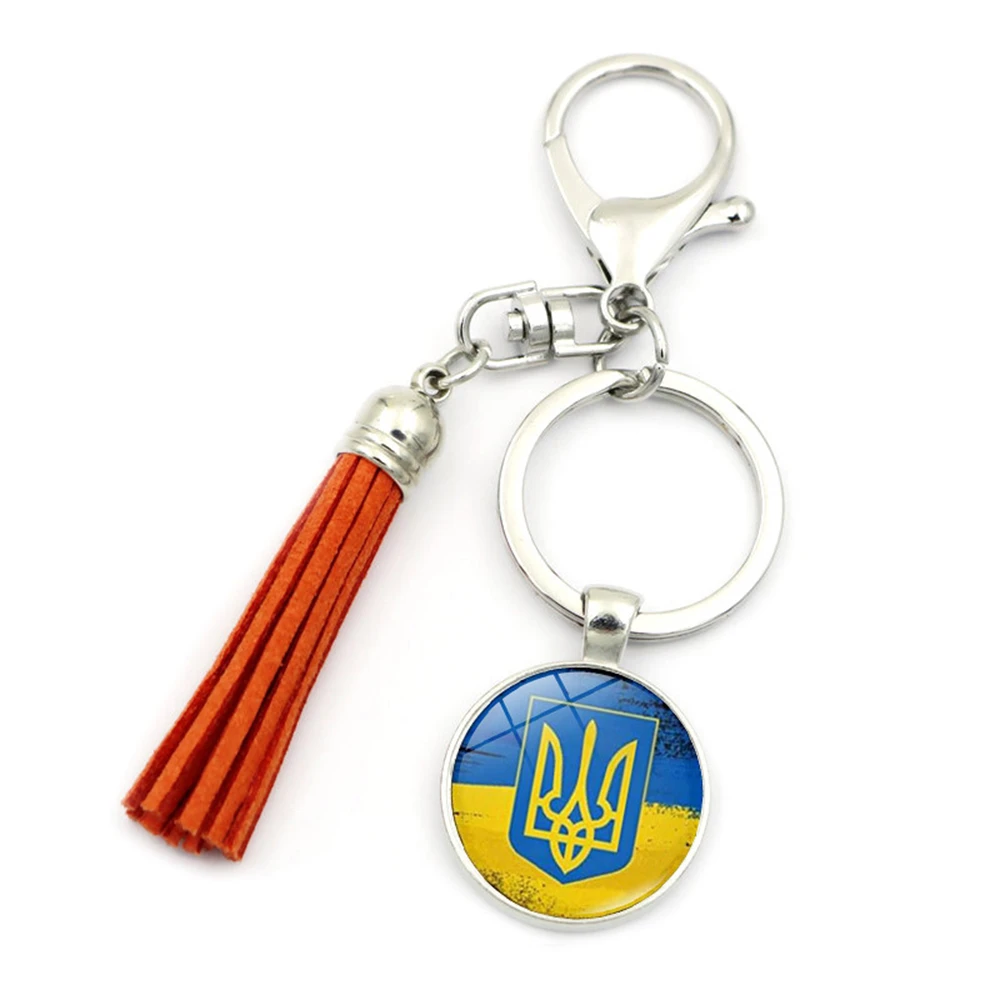 Разноцветные украинские кожаные Брелоки для ключей украинский Национальный