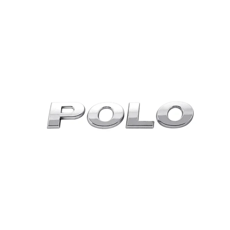 

Хром, серебристый, черный 3D ABS для POLO, автомобильный задний багажник, наклейка с буквами, значок, логотип, эмблема, маркировка, автоаксессуары для Volkswagen VW
