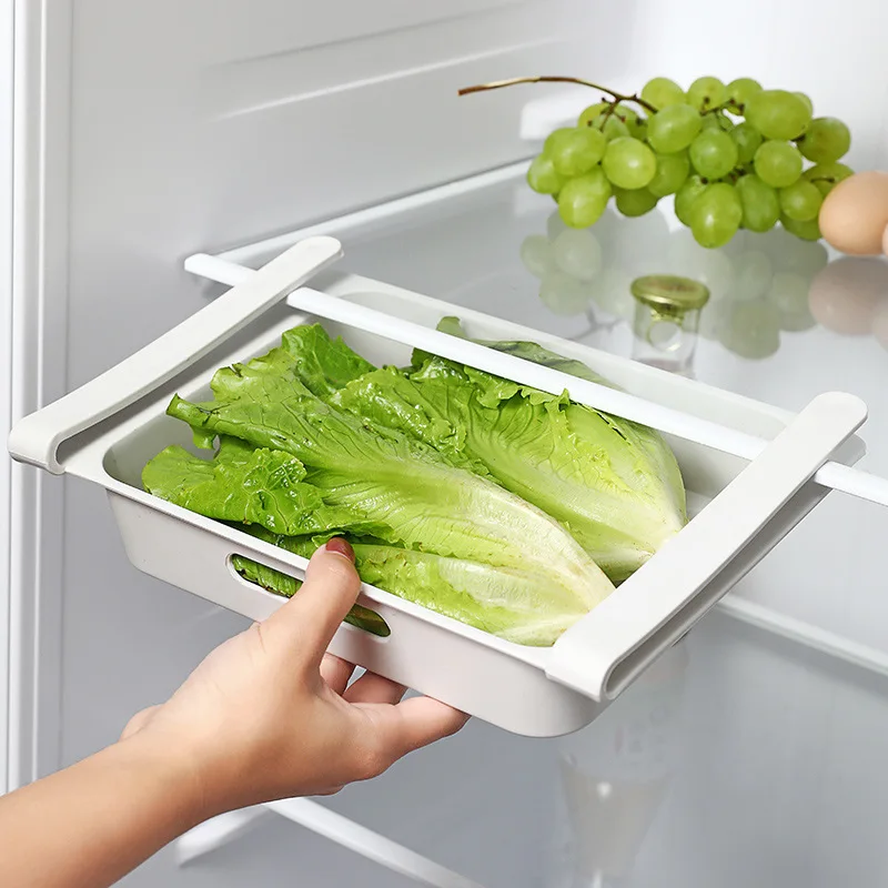 

Drawer Type 12 Grids Refrigerator Storage Box Pull-out Multi-grids Egg Carton Refrigerator Classification Food Preservation Box