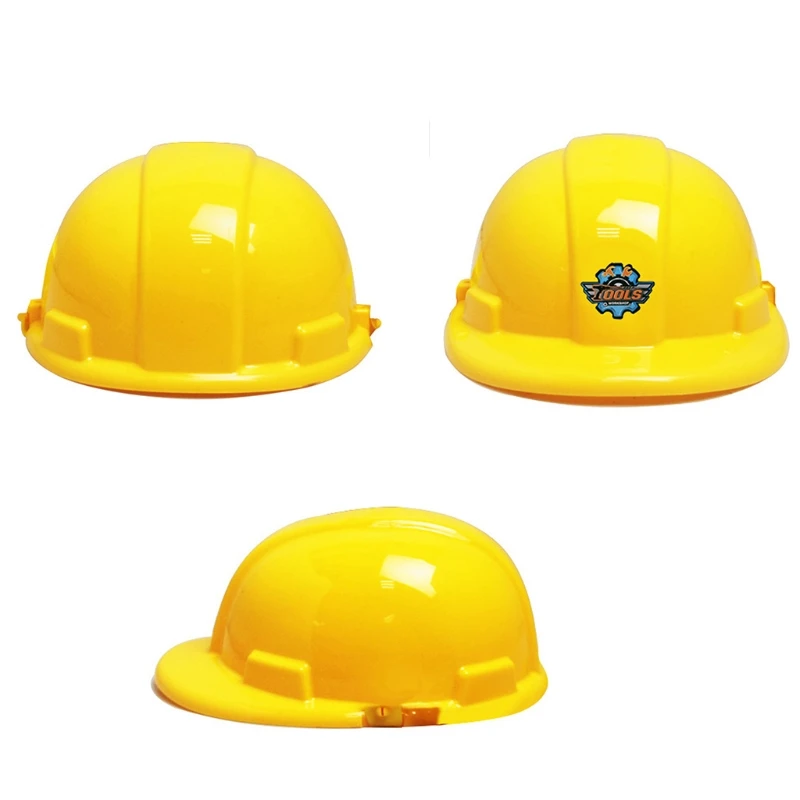 

Simulation Construction Tool Safety Realistic Helmet Toy Montessori Game Set Toddler Pretend & Role Play Party Props