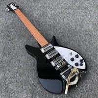 628mm 325 6 string black electric guitar5 degrees neckfingerboard has the gloss of varnish