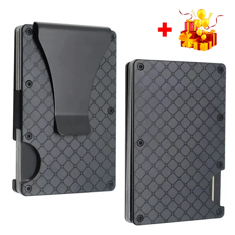 Wallet Carteira RFID Luxury Minimalist Metal Tarjetero Aluminio Hombre Business Porta Tarjeta Identificacion New Bring Pochette