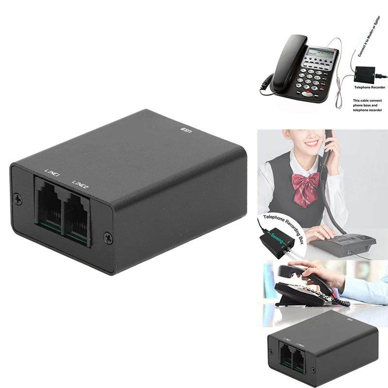 , Landline Recorder With 32gb Sd Card Mini Recording Box Mini Recording Box