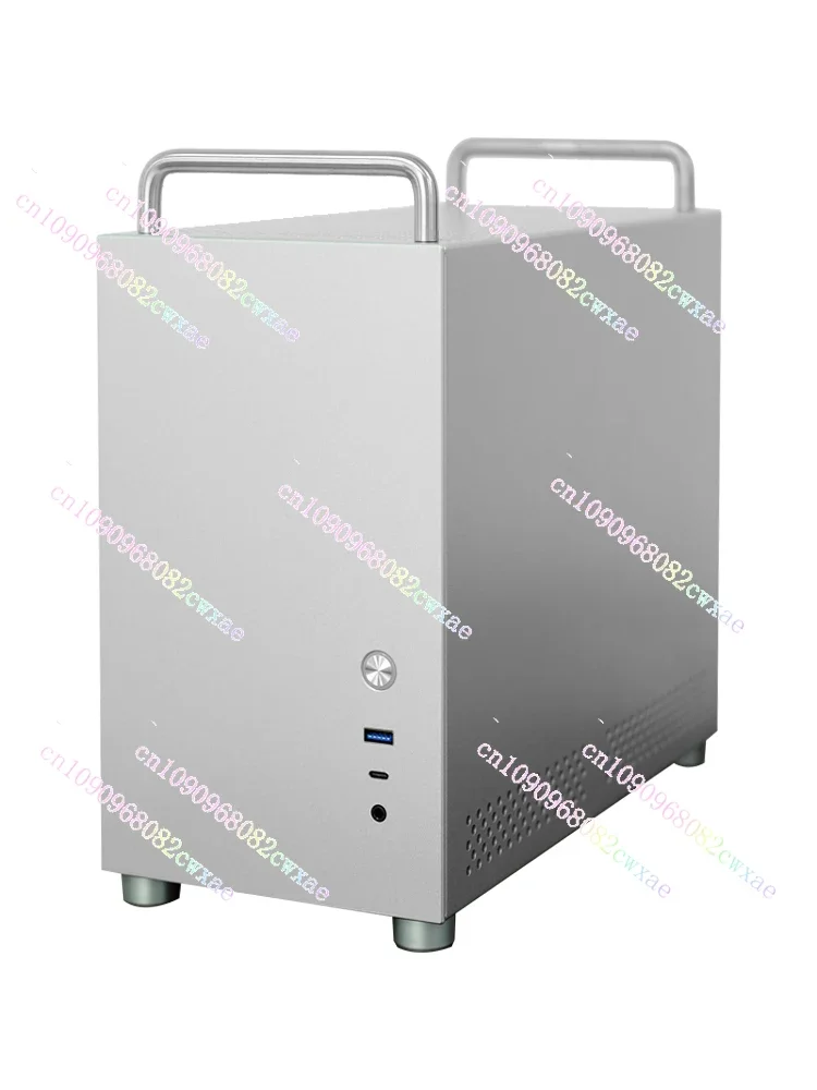 Шасси Xingkaitian HX100 с ручкой TYPEC полностью алюминиевый игровой стеклянный компьютер