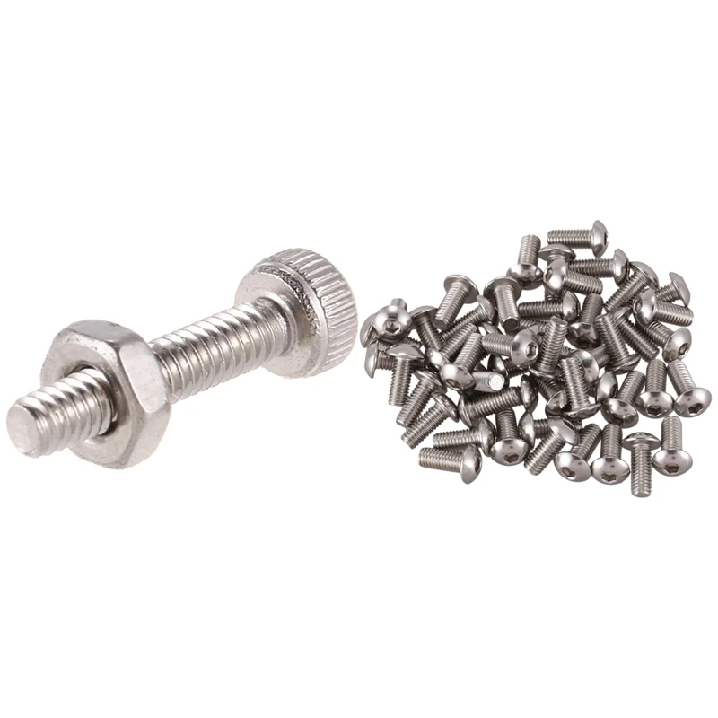 

Розничная продажа 50 шт. M5x12 мм винты с шестигранной головкой из нержавеющей стали и 50 комплектов винтов с шестигранной головкой M2X10 мм