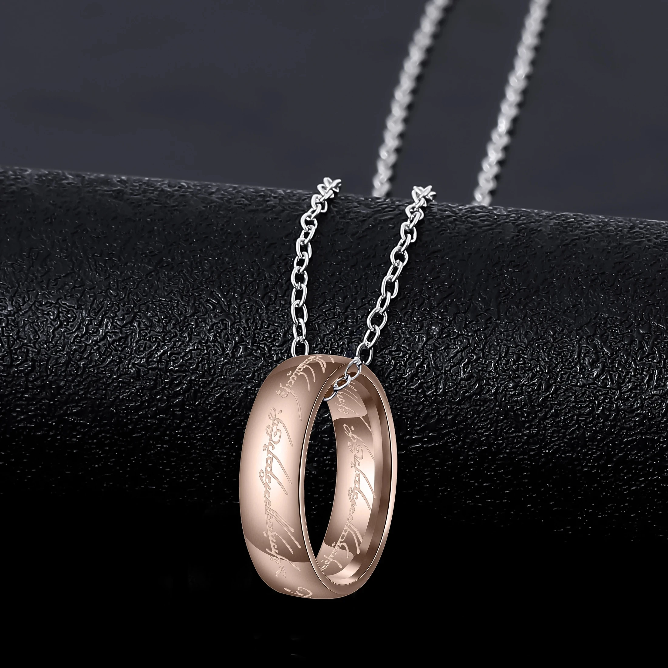 Колье из нержавеющей стали с подвеской Властелин в стиле хип-хоп