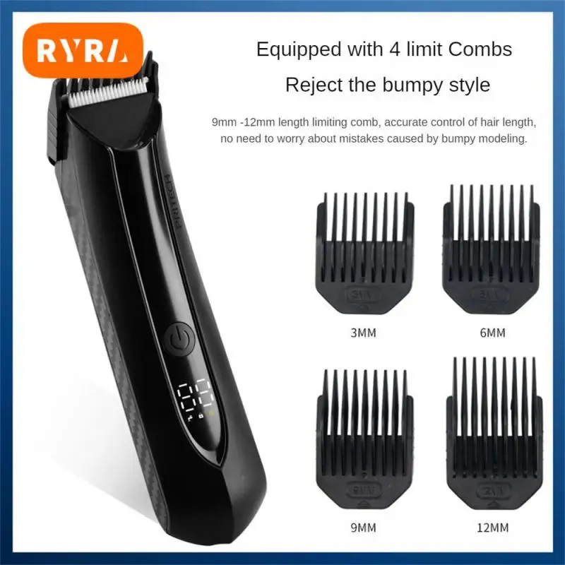 

Intelligent Digital Display Hair Clipper Rechargeable Mens Pubic Hair Trimmer Whole Body Epilator Body Grooming Clipper