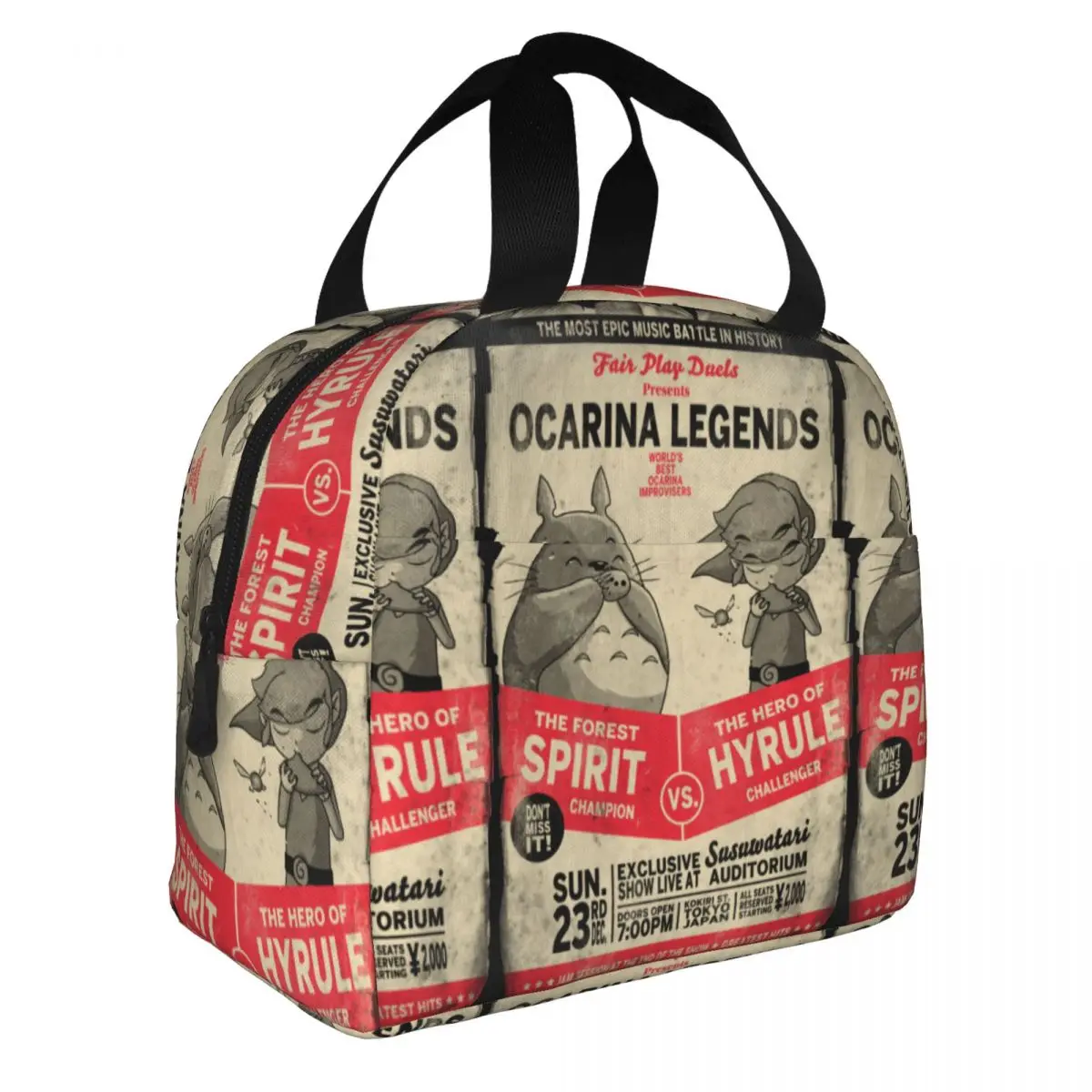 

Изолированная сумка для ланча Ocarina Legends, сумка-холодильник, ланч-контейнер My Neighbor Totoro Miyazaki, герметичная Сумка-тоут, Ланч-бокс для путешествий на пляже