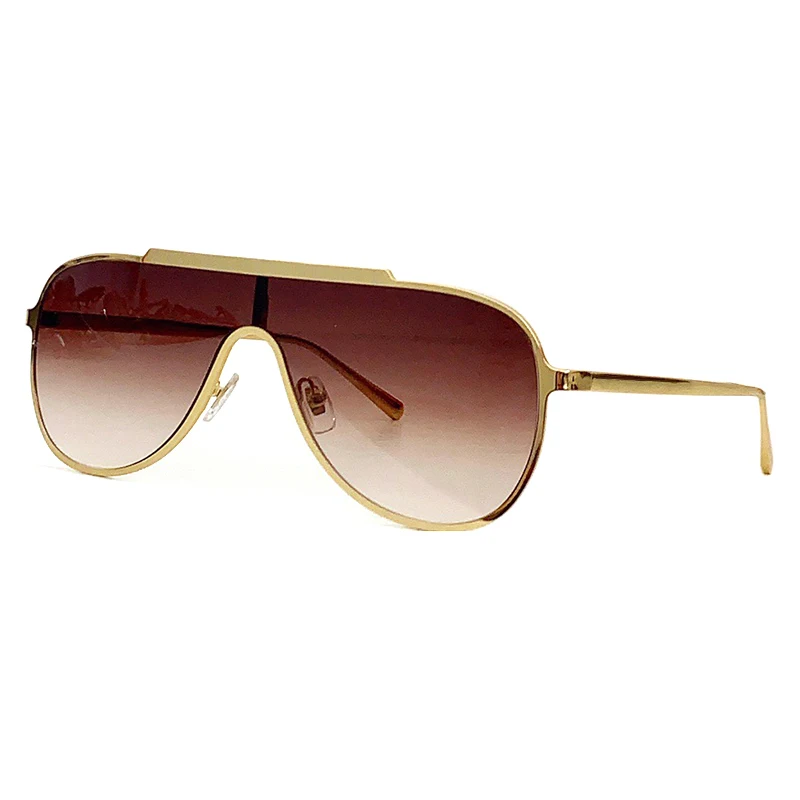

High Quality One Piece Sunglasses Alloy Temple Gradient Lens for Women and Men Fashion Luxury Sunglass UV400 Gafas De Sol