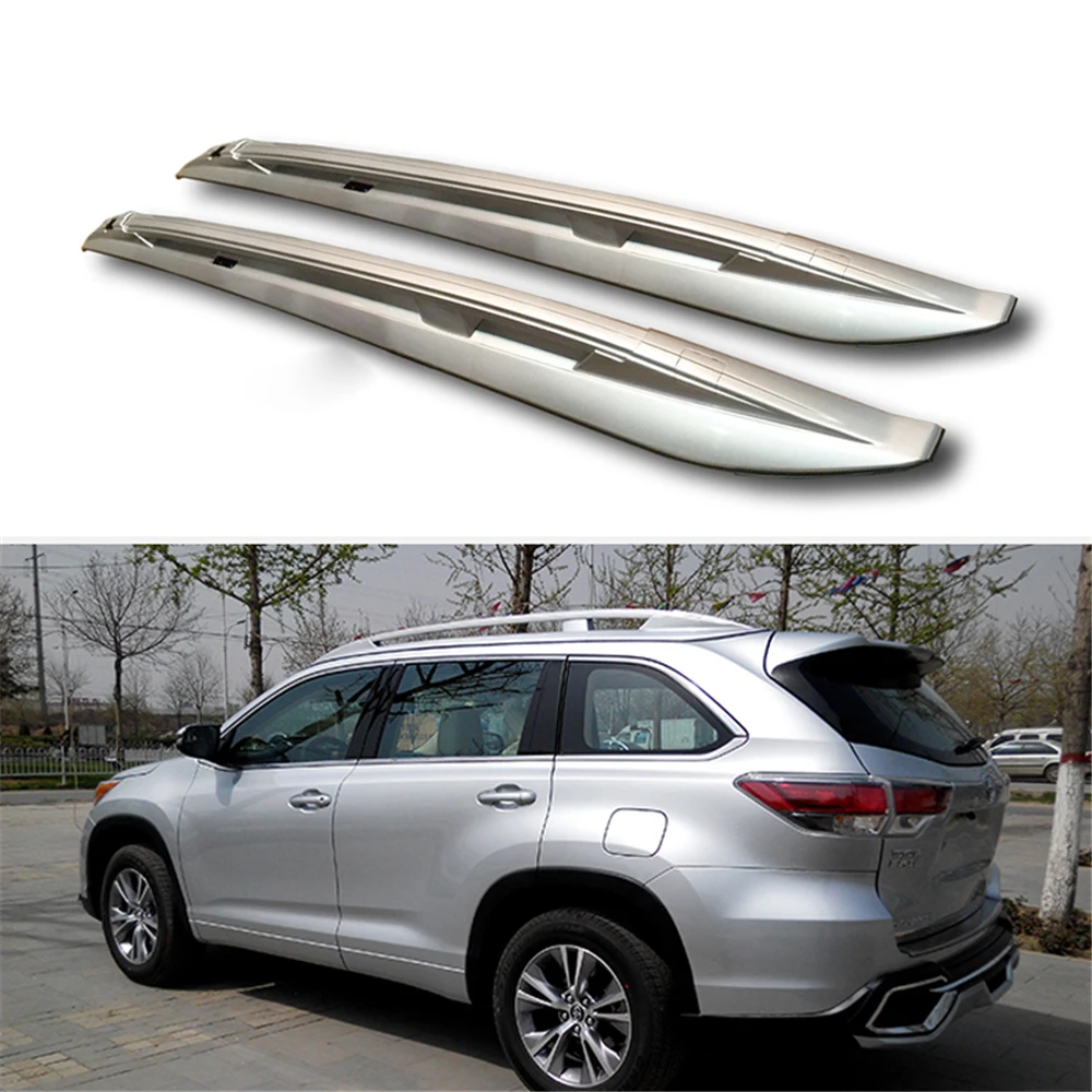 

2Pcs Fit for Highlander Kluger 2014-2019 Roof Rails Roof Rack Side Rail Bars