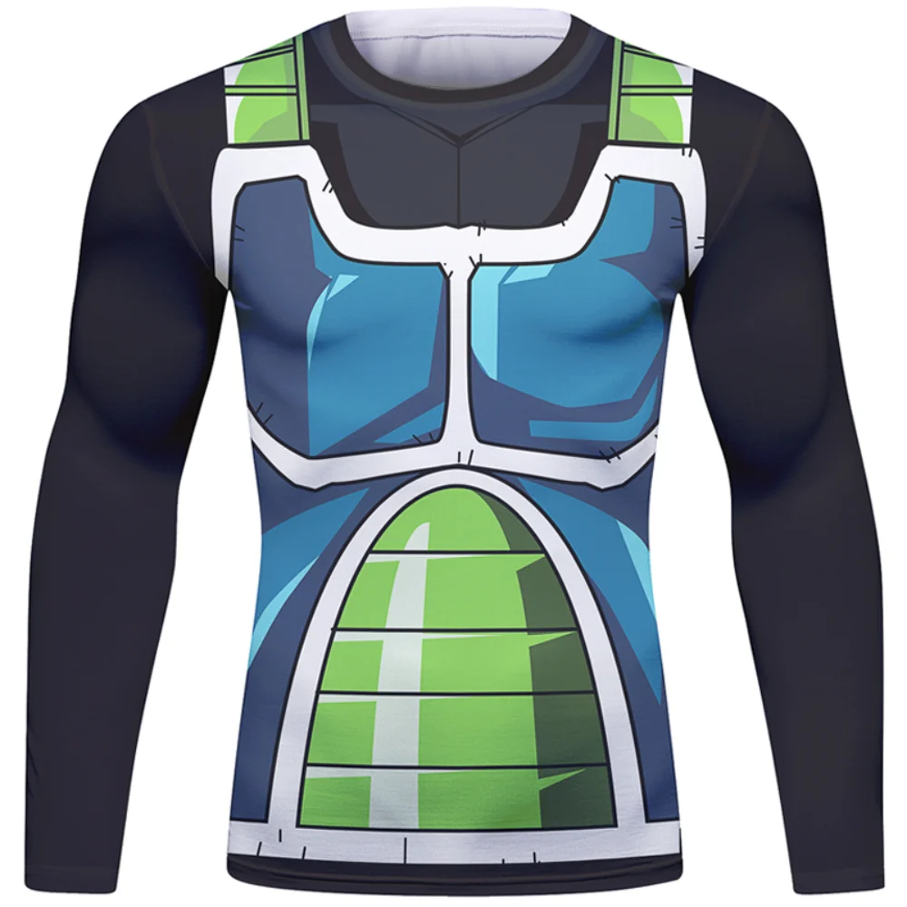 

Men T Shirt Homme Compression Costume Dragon Ball Vegeta Tshirt Son Goku T-shirts Fitness Round-Neck Fashion Fitness T-shirt