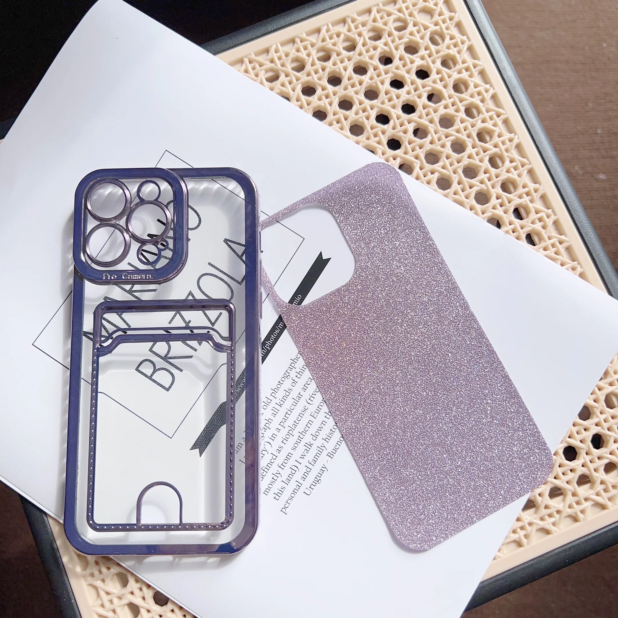 Card Slot Case for iPhone 14 Pro Max Plus Luxury Glitter Soft Back Phone Cover iPhone 13 12 11 Pro Max XS XR 8 7 6S Plus SE 2022