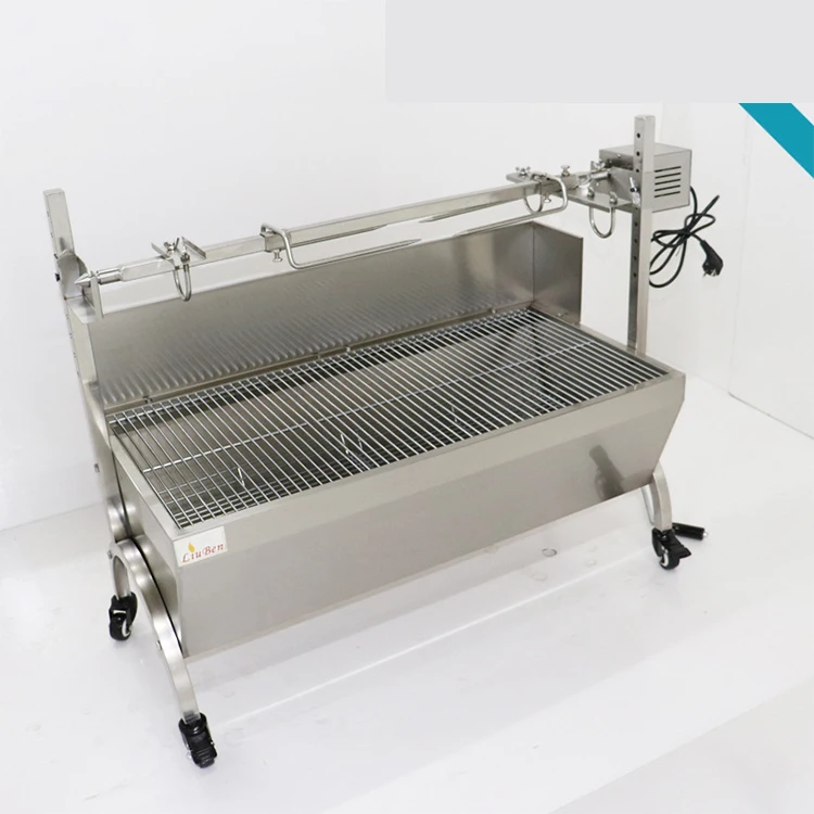 Профессиональный садовый гриль-барбекю угольный уличный вращающийся гриль