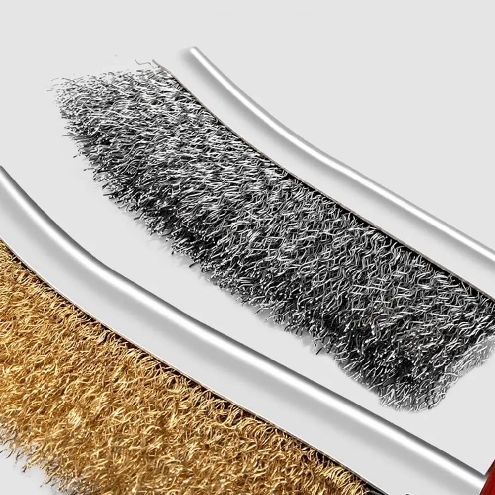 

Sturdy Rust Removal Steel Wire Brush Labor-saving High Hardness Lightweight Derusting Steel Wire Brush Outdoor Supplies