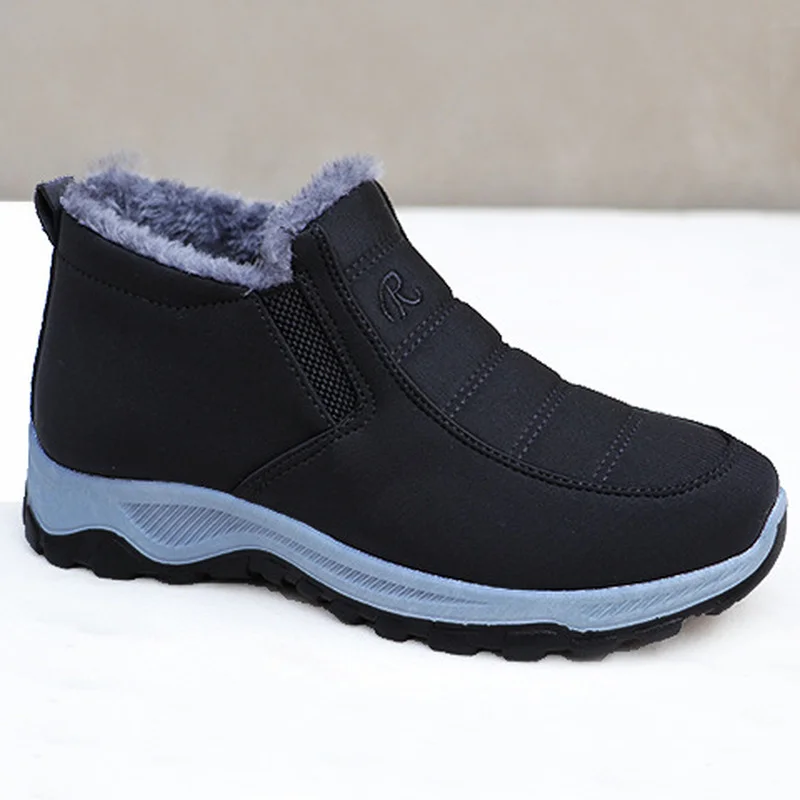 Women's Boots Unisex Winter Shoes Women Waterproof Snow Boots Female Slip On Casual Shoe Plush Footwear Men's Ankle Botas