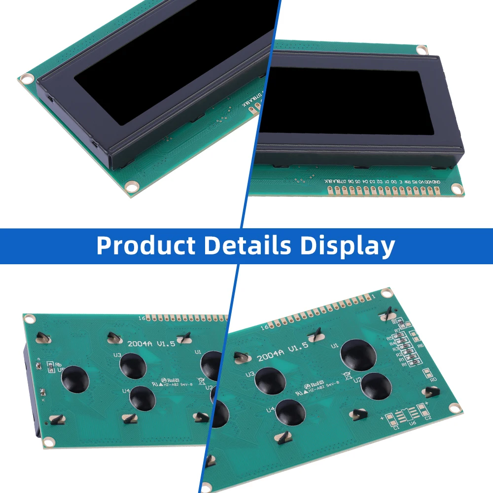 Русский BTN черный пленочный зеленый 2004A Высококачественный ЖК-экран 4*20 98*60 мм 5 В/3 3