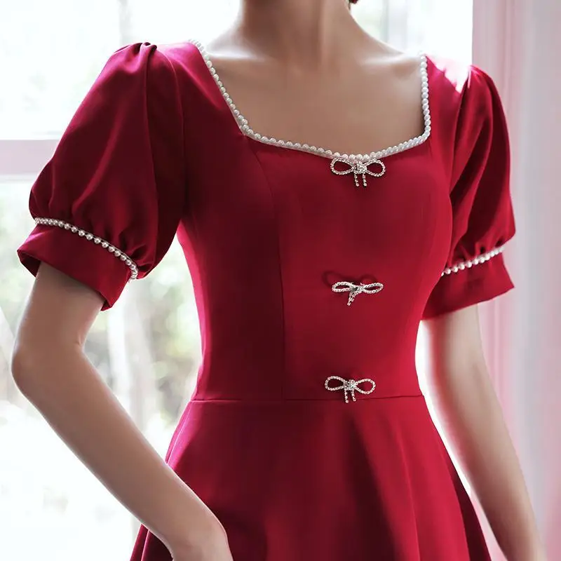 

New Summer Women Girls French Style Fashion Solid Color Knitting Camisole Design Beach Sunscreen Sexy Party Outdoor Dress Gift