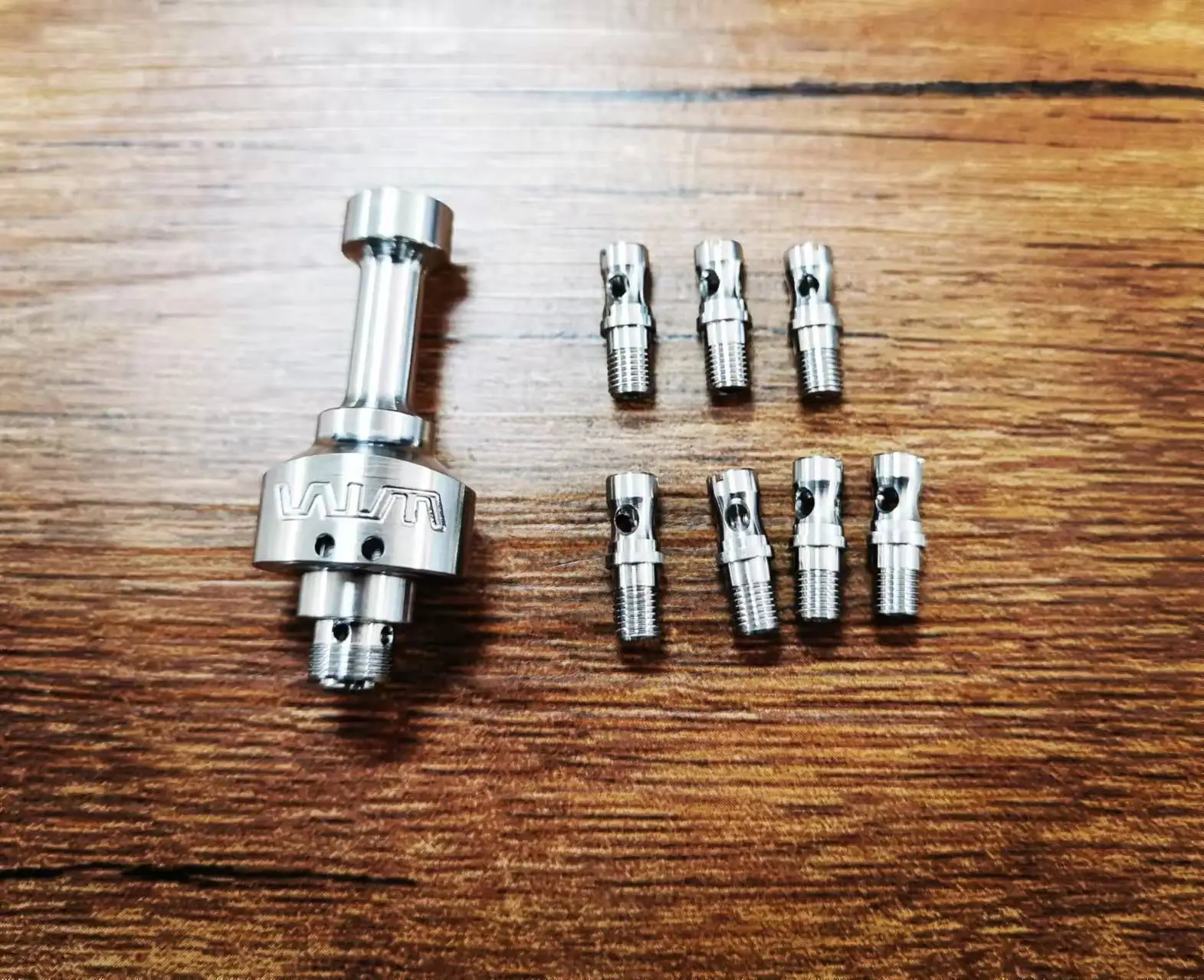 

YFTK VWM Dope RBA bridge for BB Billet box na 60 70 w Boro tank ss316 Panda pattern compatible bridg D key MOBB Mini Bridge