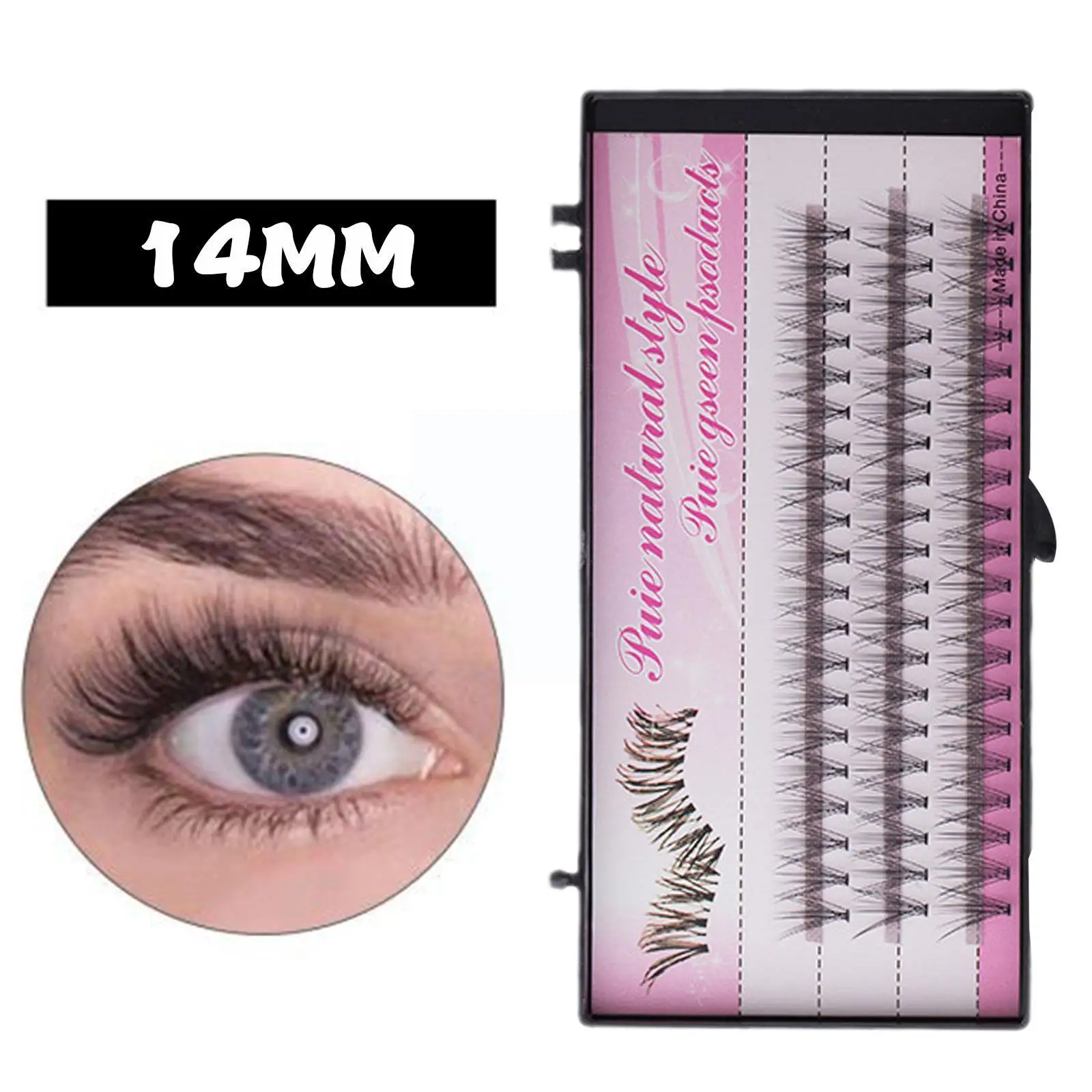 

Natural False Eyelash Lash Grafting Long 0.07mm Thickness 60 Eyelashes Eyelashes Extensions Individual False Stand False G5t7