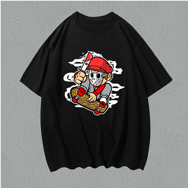 

Аниме однотонная хип-хоп с круглым вырезом парная Мужская нижняя рубашка серая винтажная унисекс японская Camiseta