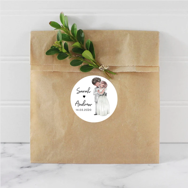 Индивидуальные свадебные наклейки ярлыки для подружки невесты помолвки