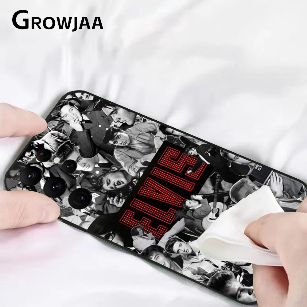 E-ElviS P-Presley Singer Phone Case For Samsung Galaxy S24 Ultra S22 S23 S21 S20 5G Protective Silicone TPU Funda