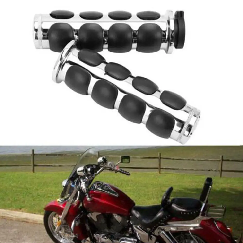 

25mm 1" 22mm 7/8 Motorcycle Handlebar Handle Hand Grips For Harely Cruiser Chopper Custom Sportster BObber Touring