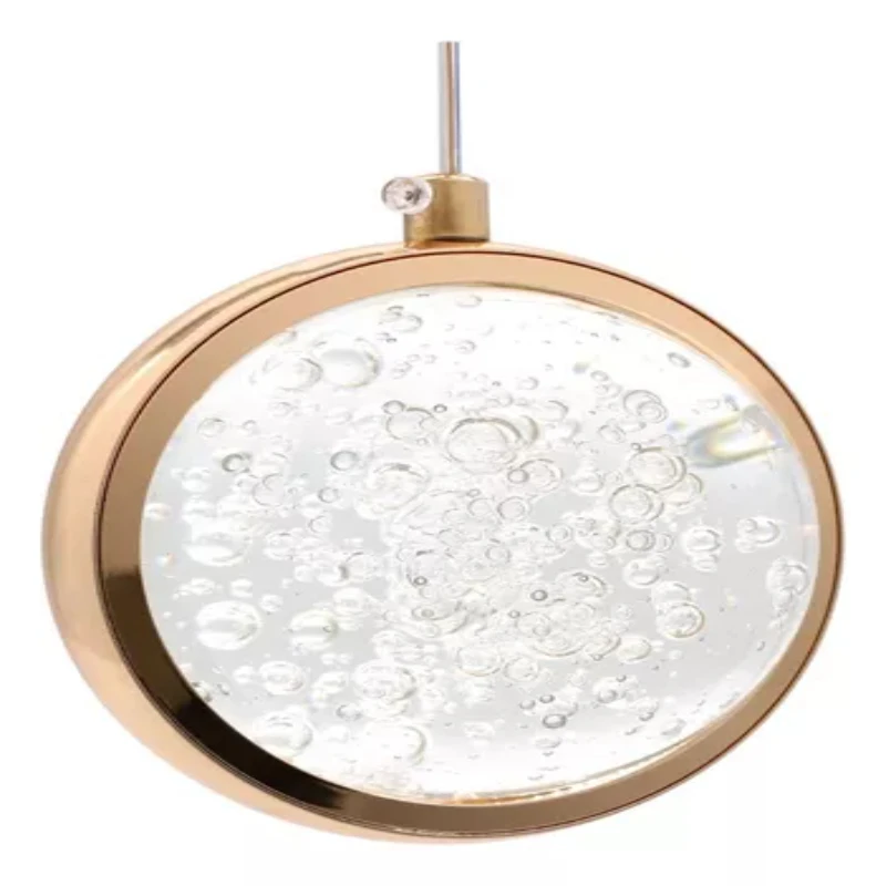 Светильник Подвесной Saturn Crystal Круглая Яркость 8019 Золотой Цвет 110 В/220 В (Бивольт)