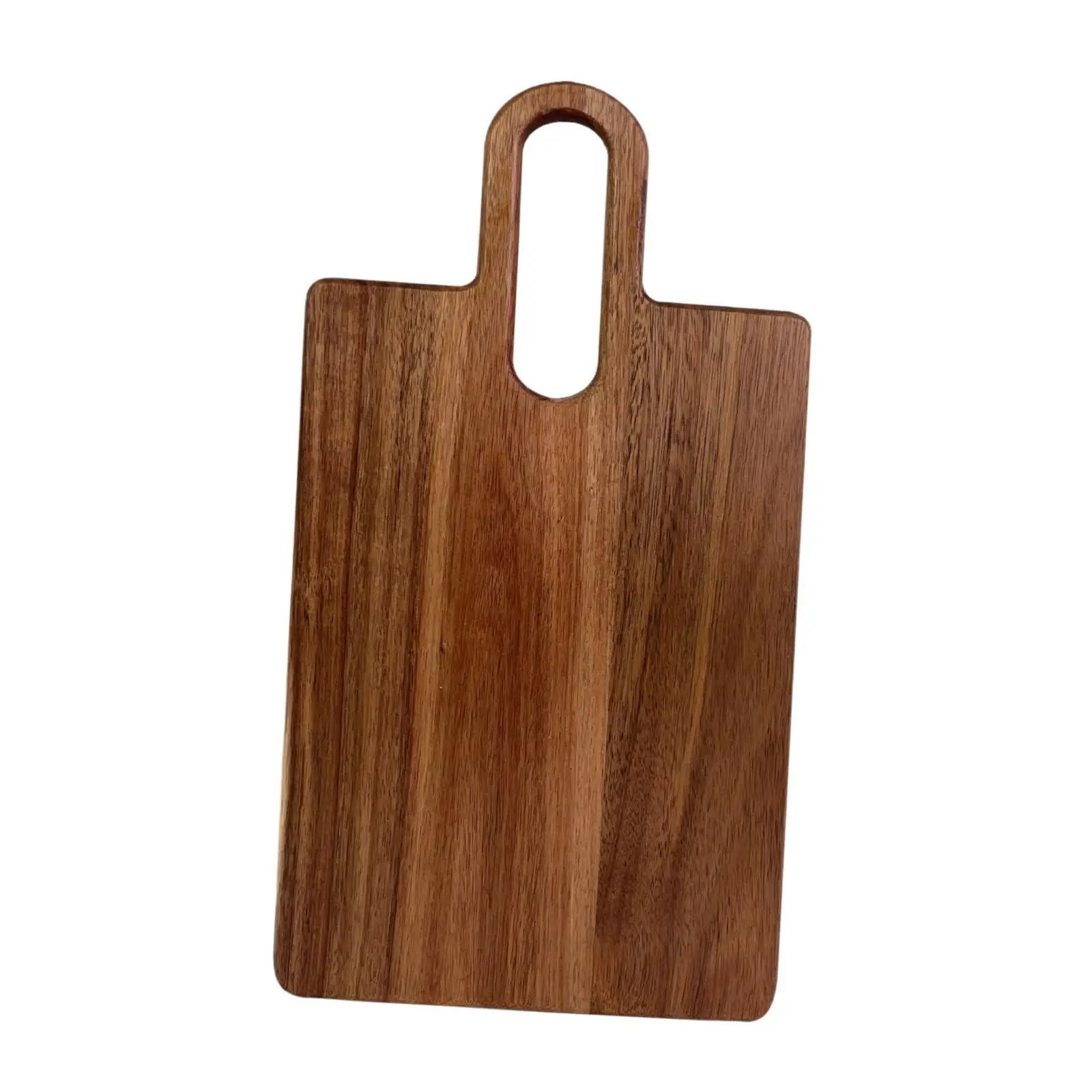 Деревянная разделочная доска с ручкой Прочная двухсторонняя Сервировочная