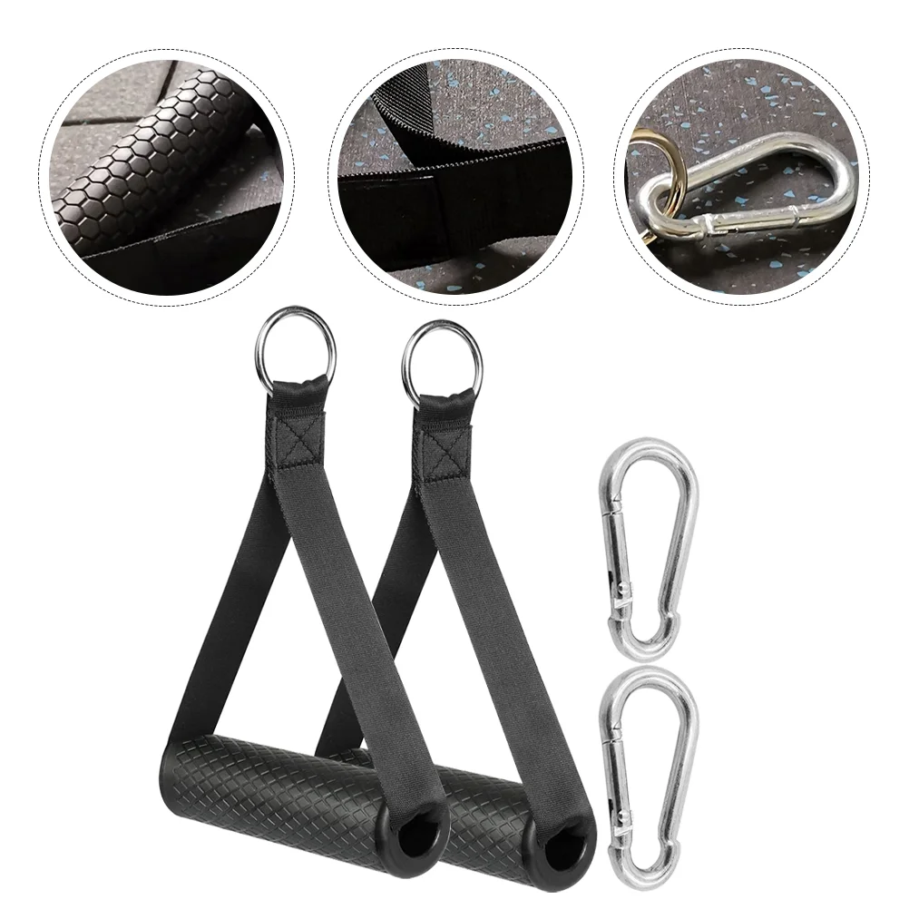 

1 Set of Fitness Puller Handle Resistance Band Handle Pulling Down Handle Fitness Handle