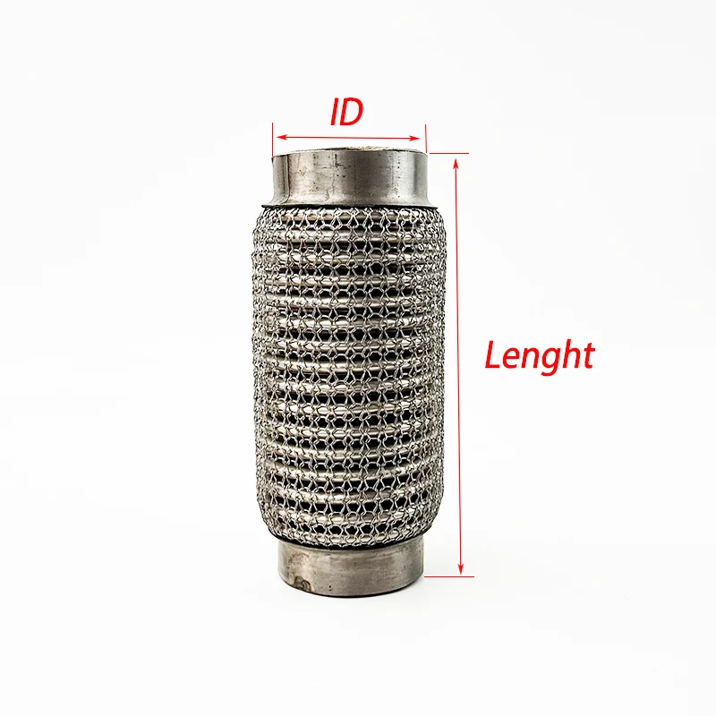 

38/42/45/48/51/55/60/65/70/76/80/90/102 мм выхлопная трубка телескопическое гибкое соединение стальная сетка сильфон глушитель из нержавеющей стали