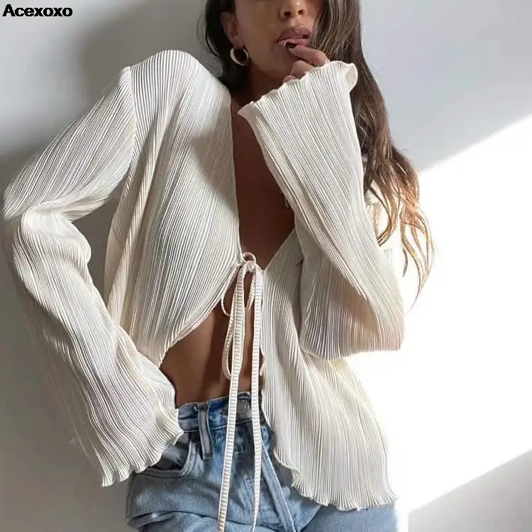 Женский кардиган с вязаным крючком Повседневный Кардиган длинным рукавом и