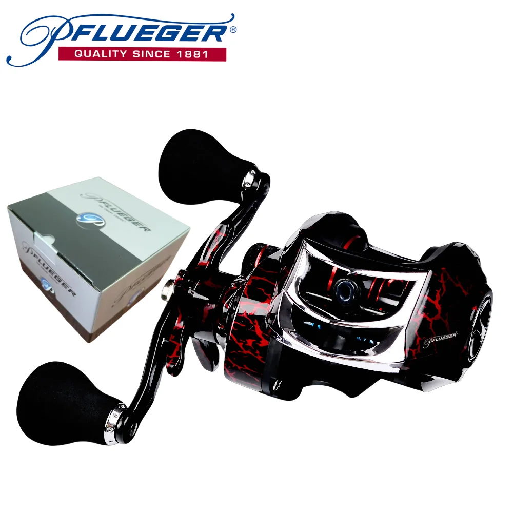 Новая катушка Pflueger высокоскоростная 7 2:1 передаточное число магнитная тормозная